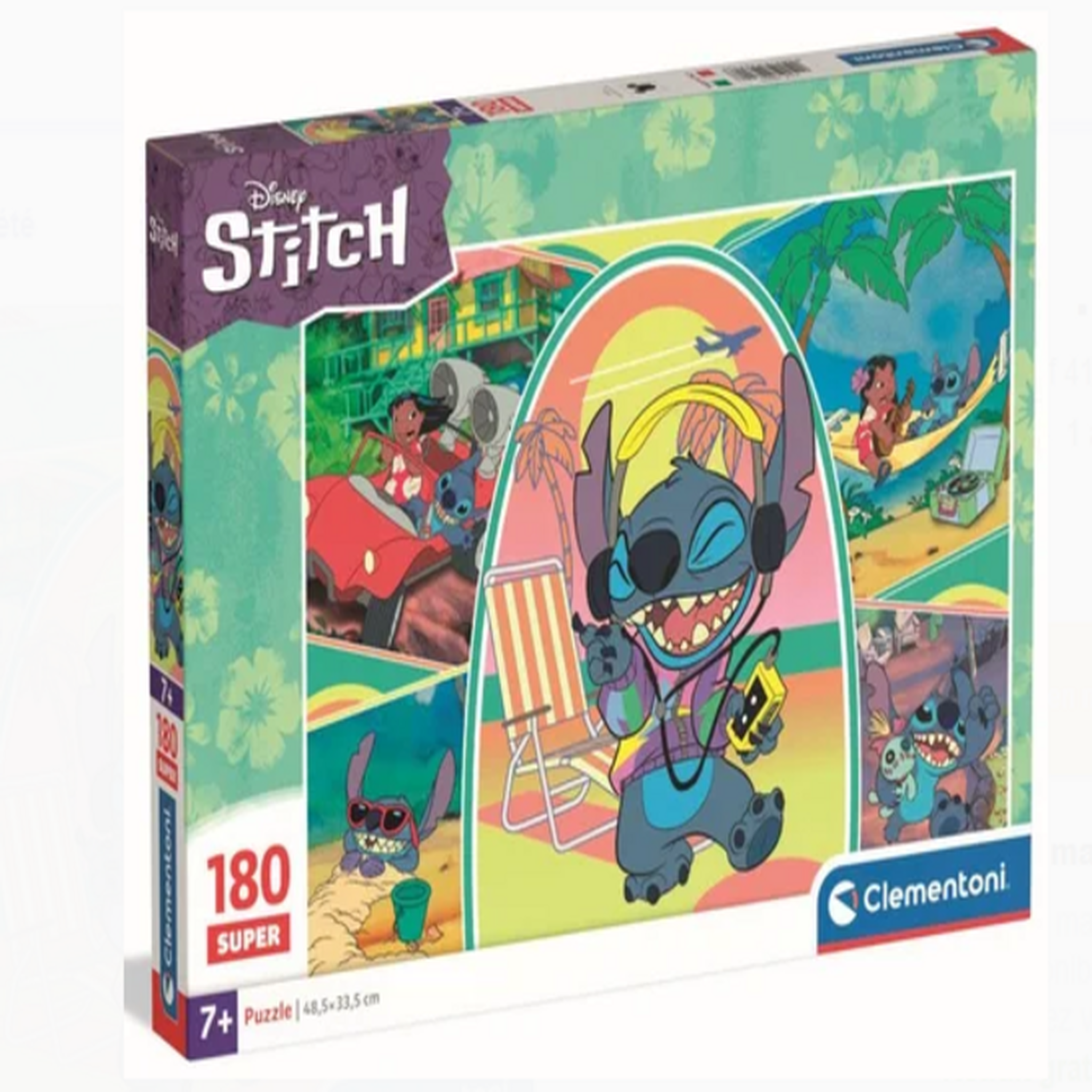 CLEMENTONI Puzzle 180 pièces Stitch – Puzzle enfant Disney – Clementoni