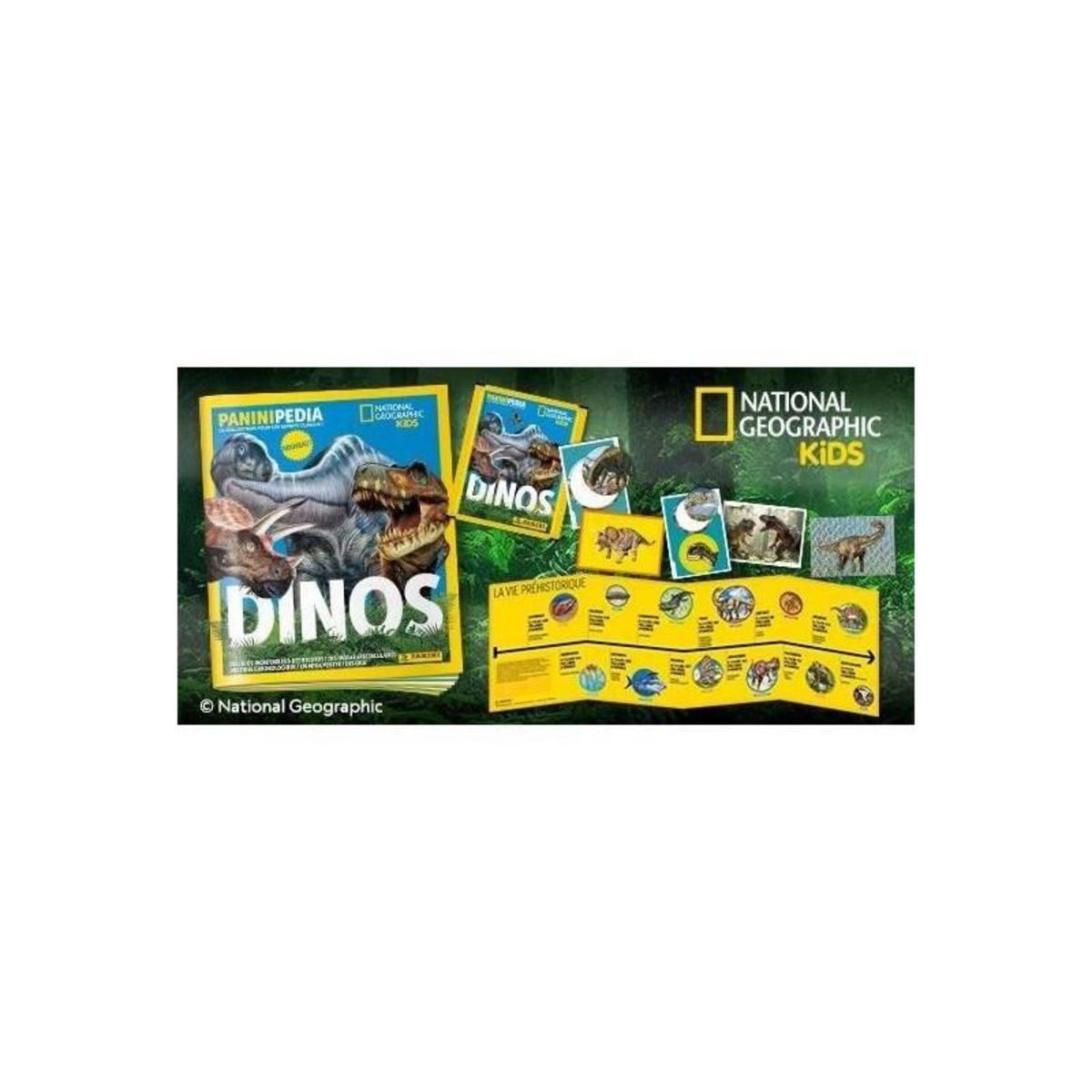 Panini Album pour cartes a collectionner - PANINI - DINOS NATIONAL GEOGRAPHIC KIDS - PANINIPEDIA