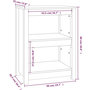 Voir la diapositive 6 : VIDAXL Bibliotheque 50x35x68 cm Bois de pin massif