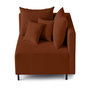 Voir la diapositive 1 : LISA DESIGN Edinburg - module d'assise d'angle droit - en velours côtelé