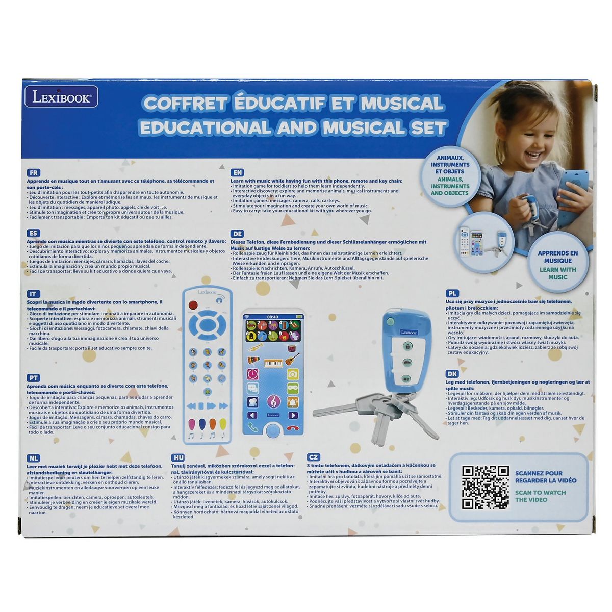 Lexibook Portable, télécommande et porte-clés éducatifs