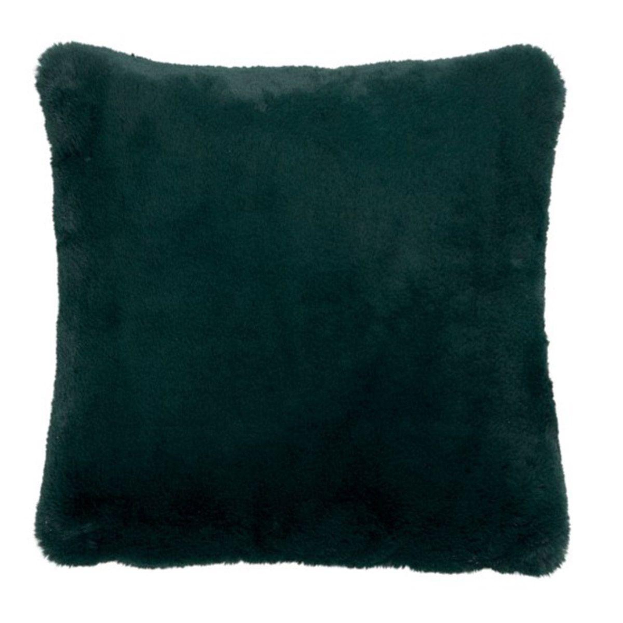 J-LINE Coussin imitation fourrure  cutie  45x45cm vert