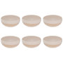 Voir la diapositive 1 : SECRET DE GOURMET Lot de 6 Bols Design  Asma  55cl Beige