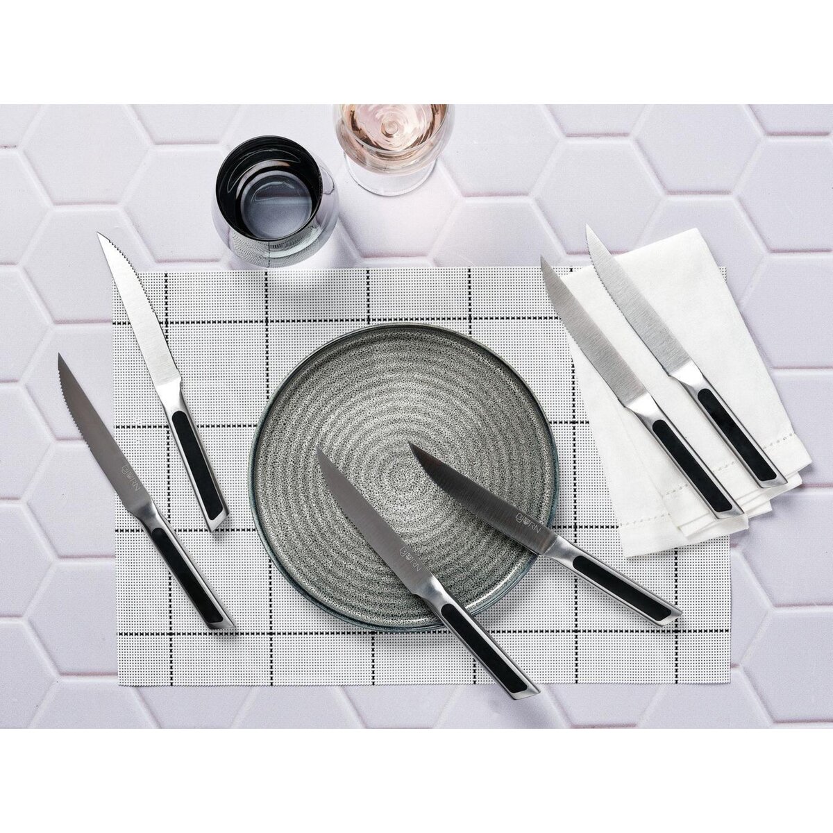 BJORN Couteaux à steak LOKI - 6 pièces