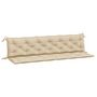 Voir la diapositive 2 : VIDAXL Coussins de banc jardin lot de 2 beige 200x50x7 cm tissu Oxford