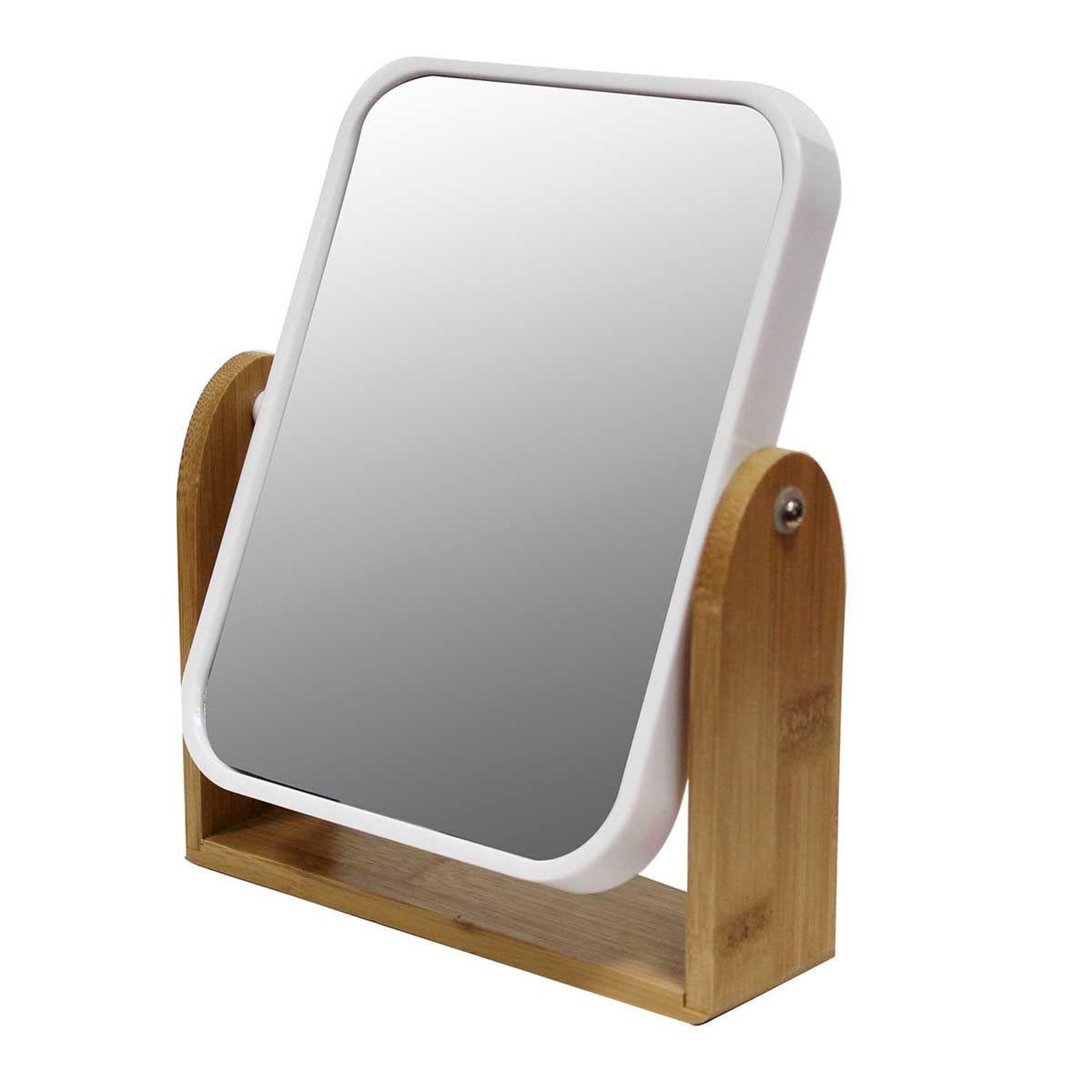 Douceur d'Intérieur Miroir à poser salle de bain  smart  20cm blanc