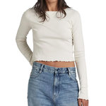 G-Star Raw T-shirt Manches longues Blanc Femme G-Star Cropped Baby Sis Raglan. Coloris disponibles : Blanc