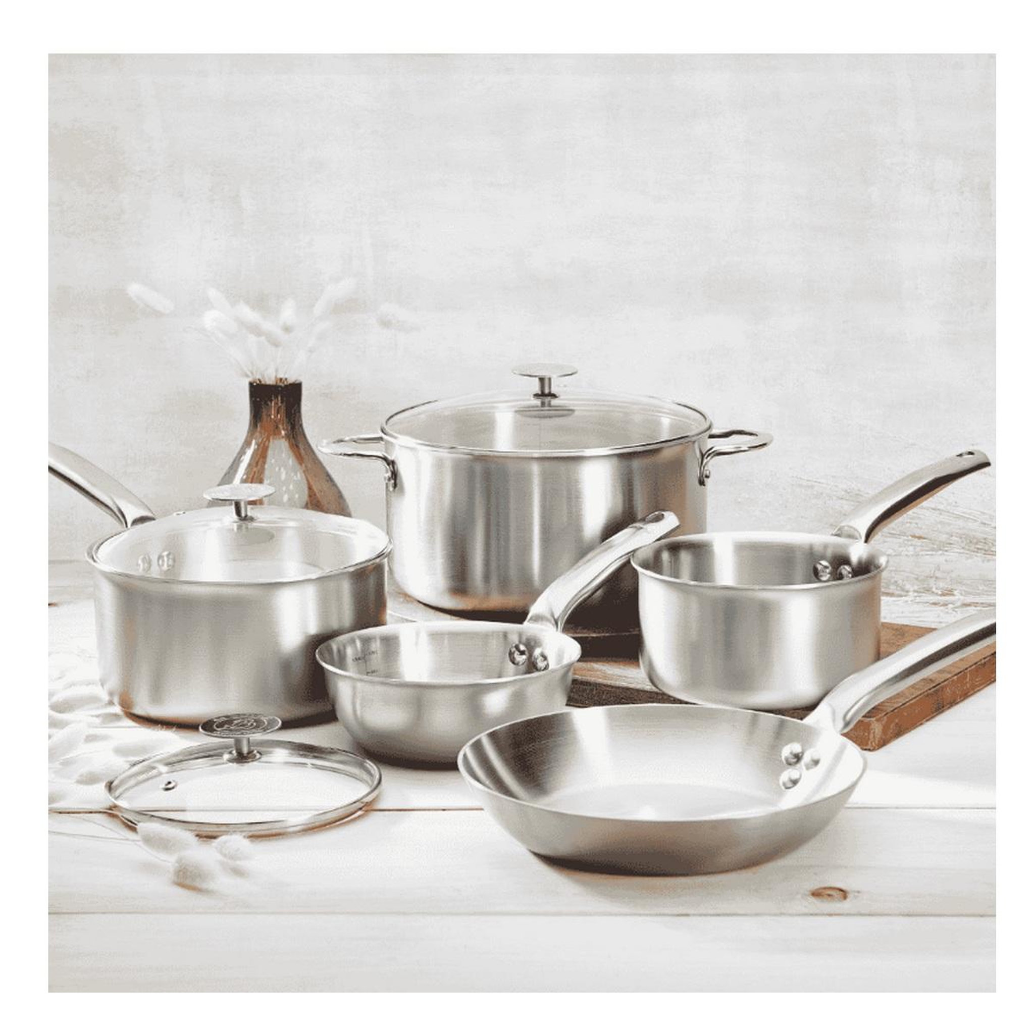 Voir la diapositive 2 : De buyer Batterie de cuisine 5 pièces - 3601.08