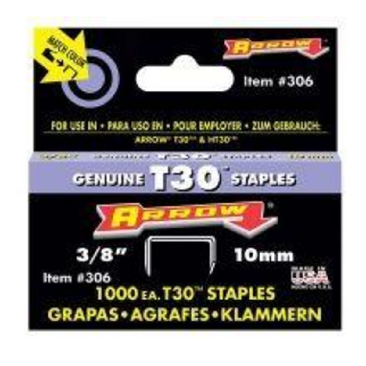 Arrow Agrafes T30 - 8 mm