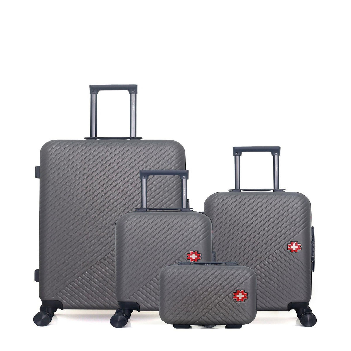 SWISS KOPPER SWISS KOPPER - LOT DE 4 - Valises grand format, cabine, cabine XXS et vanity SPIEZ