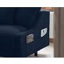 Voir la diapositive 4 : BEST MOBILIER Royal - canapé d'angle gauche - 4 places - convertible avec coffre - en velours
