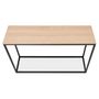 Voir la diapositive 3 : Paris Prix Console Design Métal & Bois  Mira  120cm Naturel & Noir