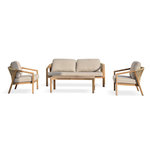 Paris Prix Salon de Jardin 5 Places  Goya  180cm Naturel & Gris