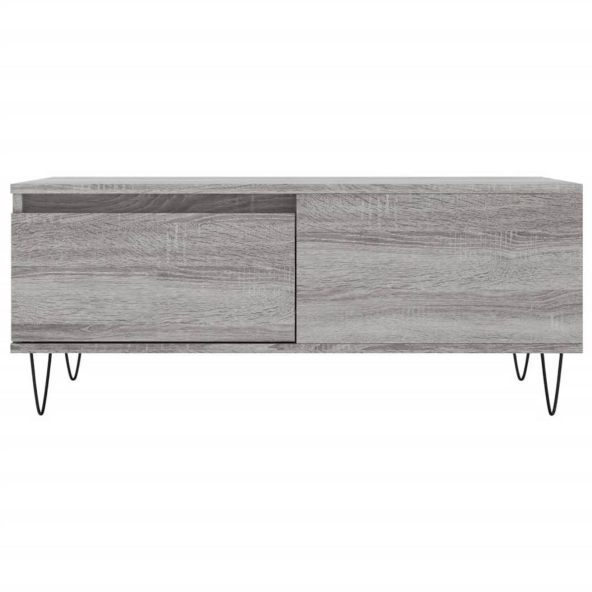 VIDAXL Table basse Sonoma gris 90x50x36,5 cm Bois d'ingenierie