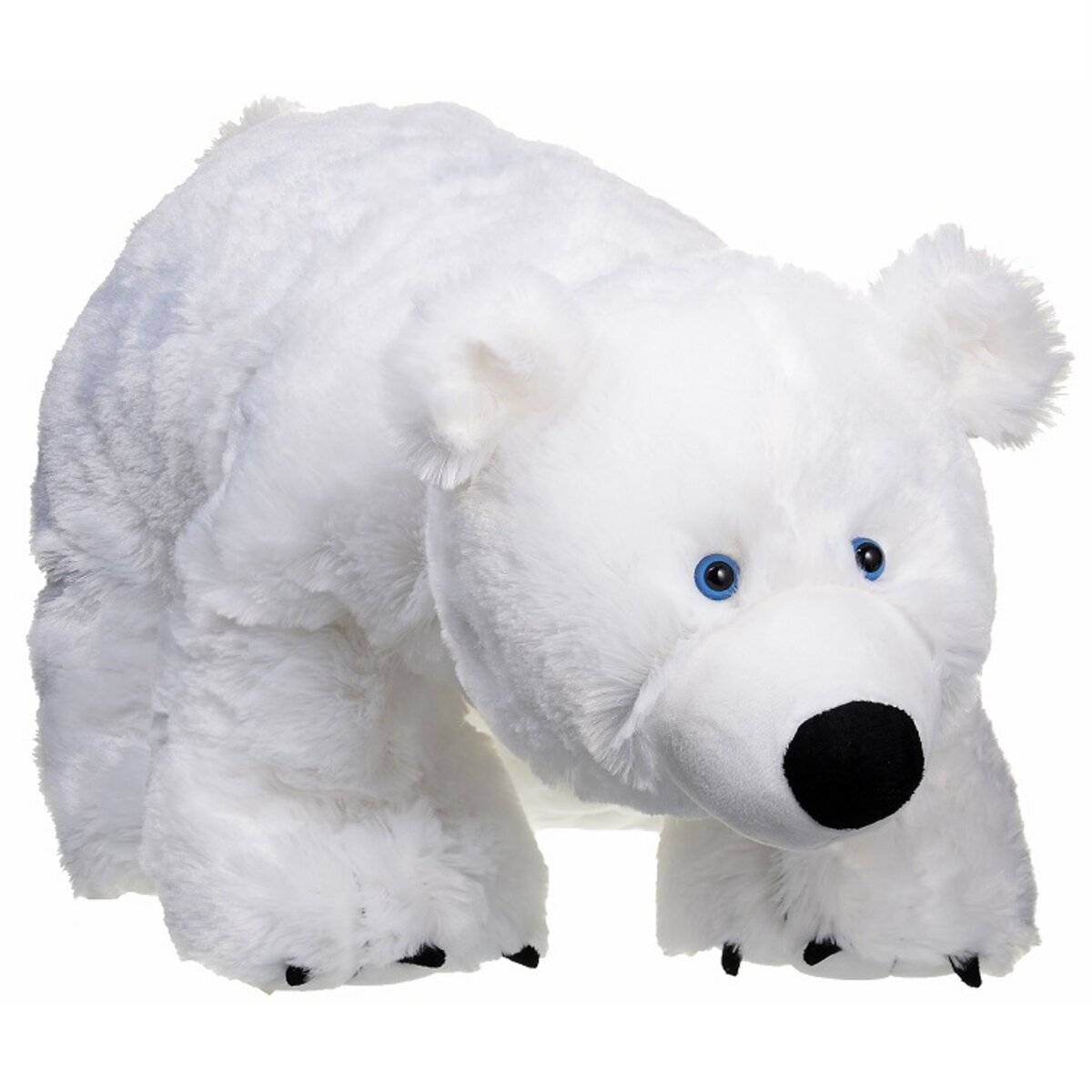 Achat peluche ours polaire allongé blanc 28cm. Peluche personnalisée.