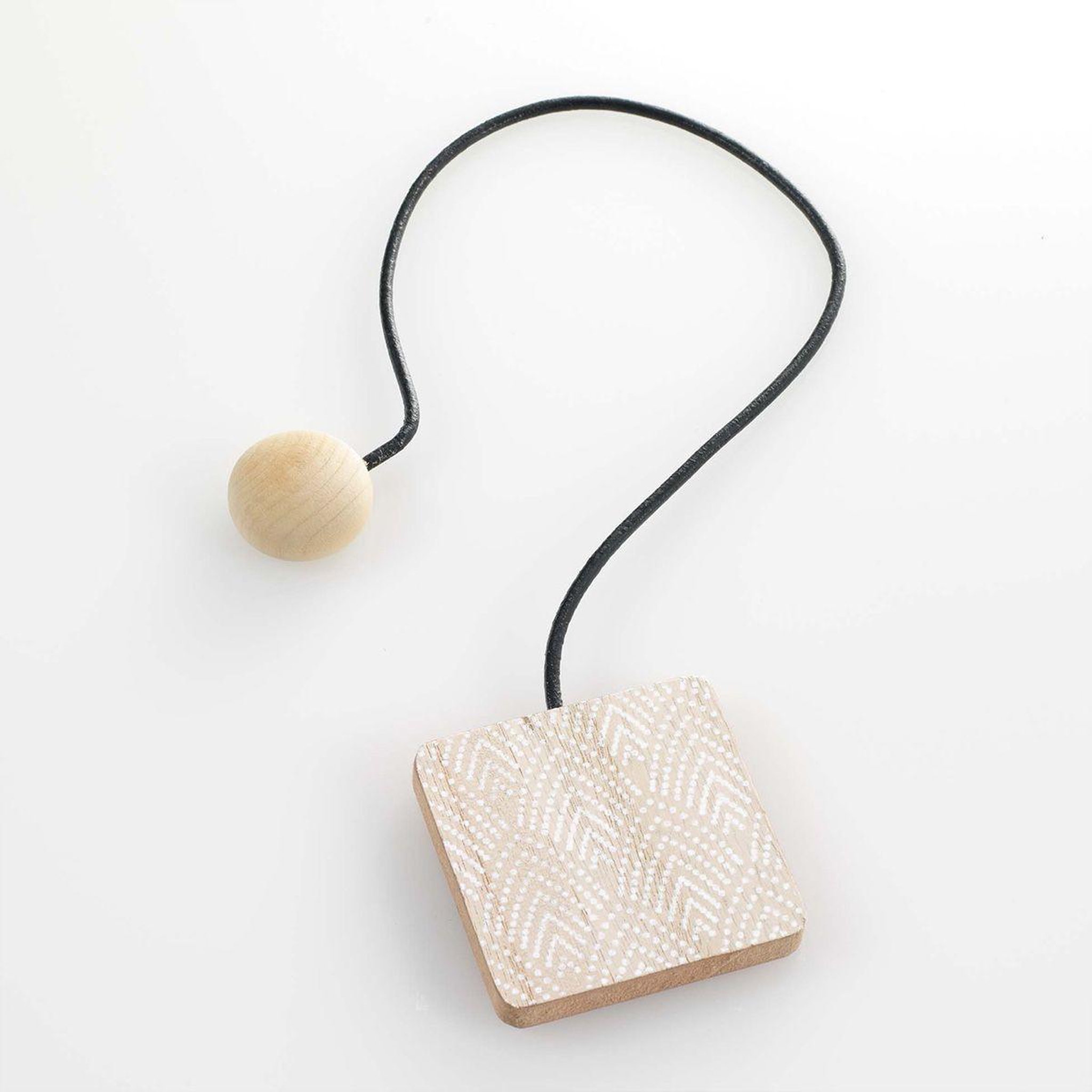 Voir la diapositive 2 : Douceur d'Intérieur Embrasse de rideau aimantée  lakos  43cm blanc
