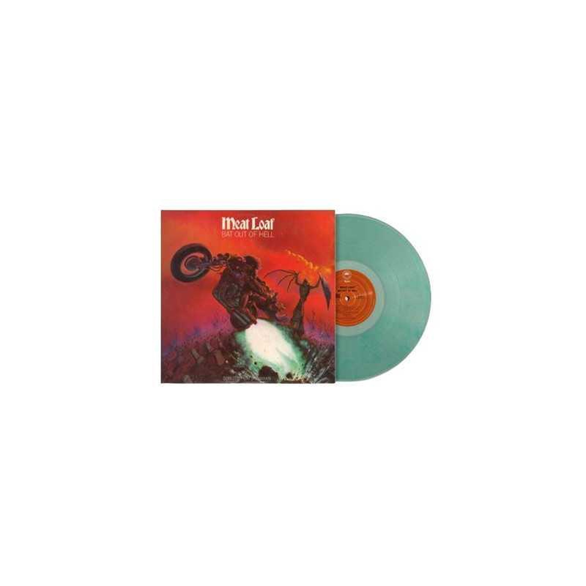Vinyle meat loaf bat out of hell vert illustré, label epic