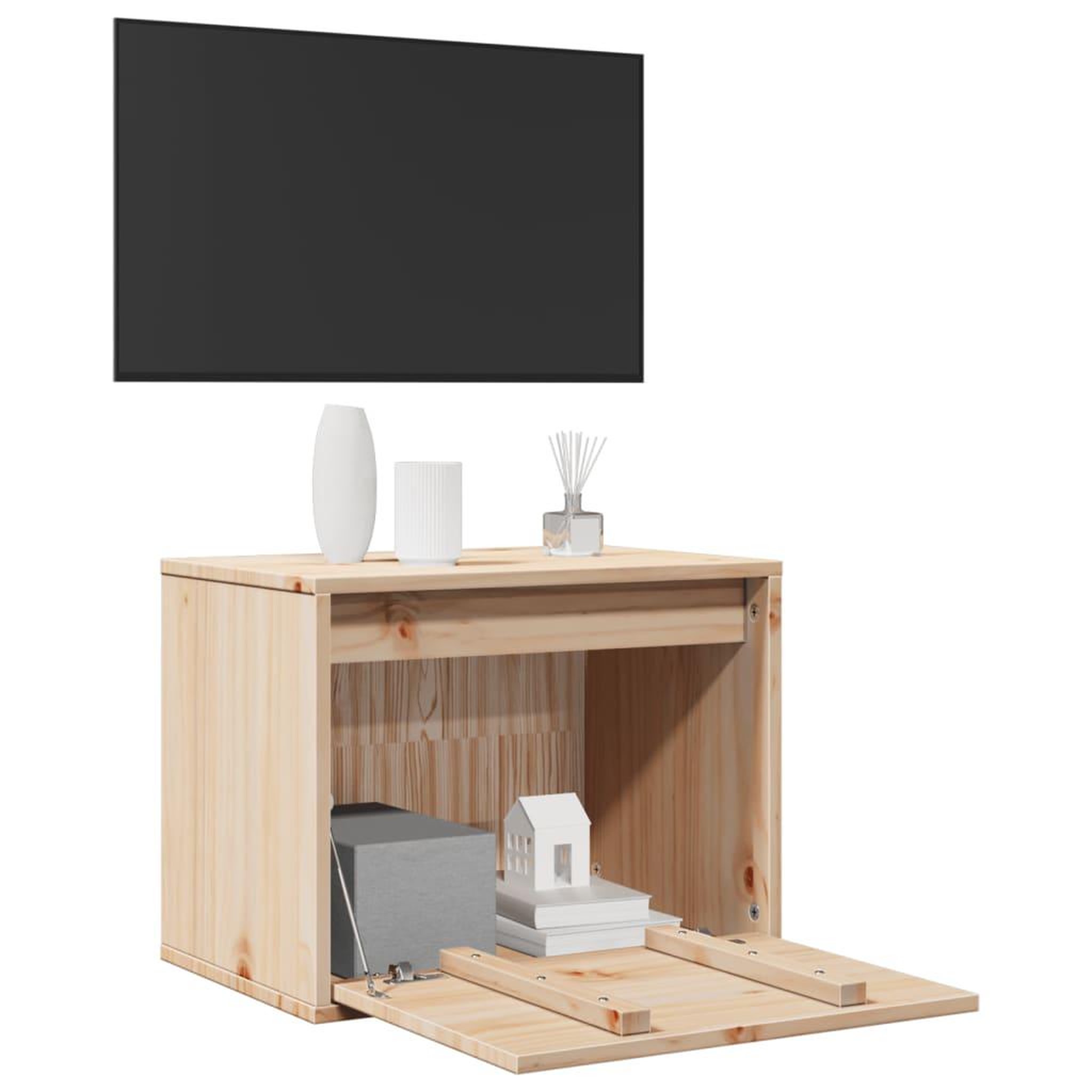 Voir la diapositive 3 : VIDAXL Armoire murale 45x30x35 cm Bois de pin massif