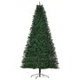 Voir la diapositive 1 : HOMCOM Sapin de Noël artificiel Ø 120 x 240H cm 1499 branches épines imitation Nordmann grand réalisme vert
