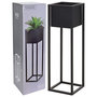 Voir la diapositive 3 : H&S Collection H&S Collection Pot de fleurs sur pied Metal Noir 70 cm