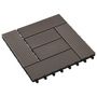 Voir la diapositive 3 : VIDAXL Carreau de terrasse 11 pcs WPC 30 x 30 cm 1 m^2 Marron fonce