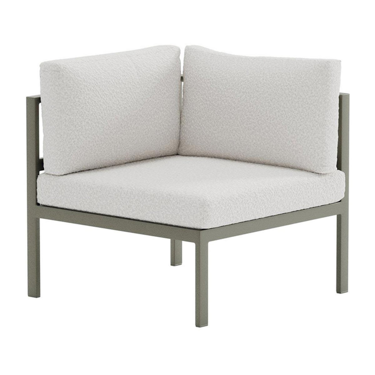 Paris Prix Module Canapé d'Angle de Jardin Bouclette  Copacabana  74cm Marron