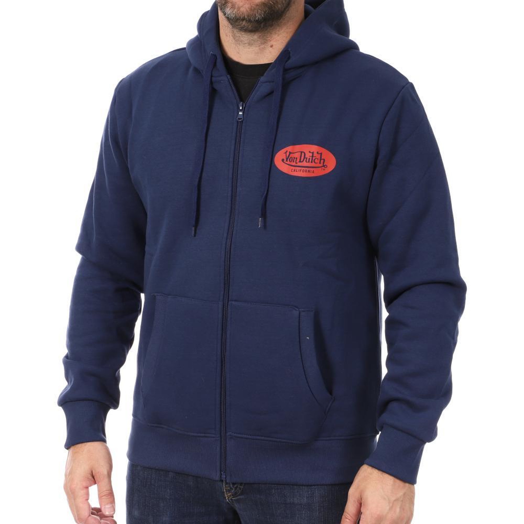 VON DUTCH Sweat Marine Homme Von Dutch SENT. Coloris disponibles : Bleu