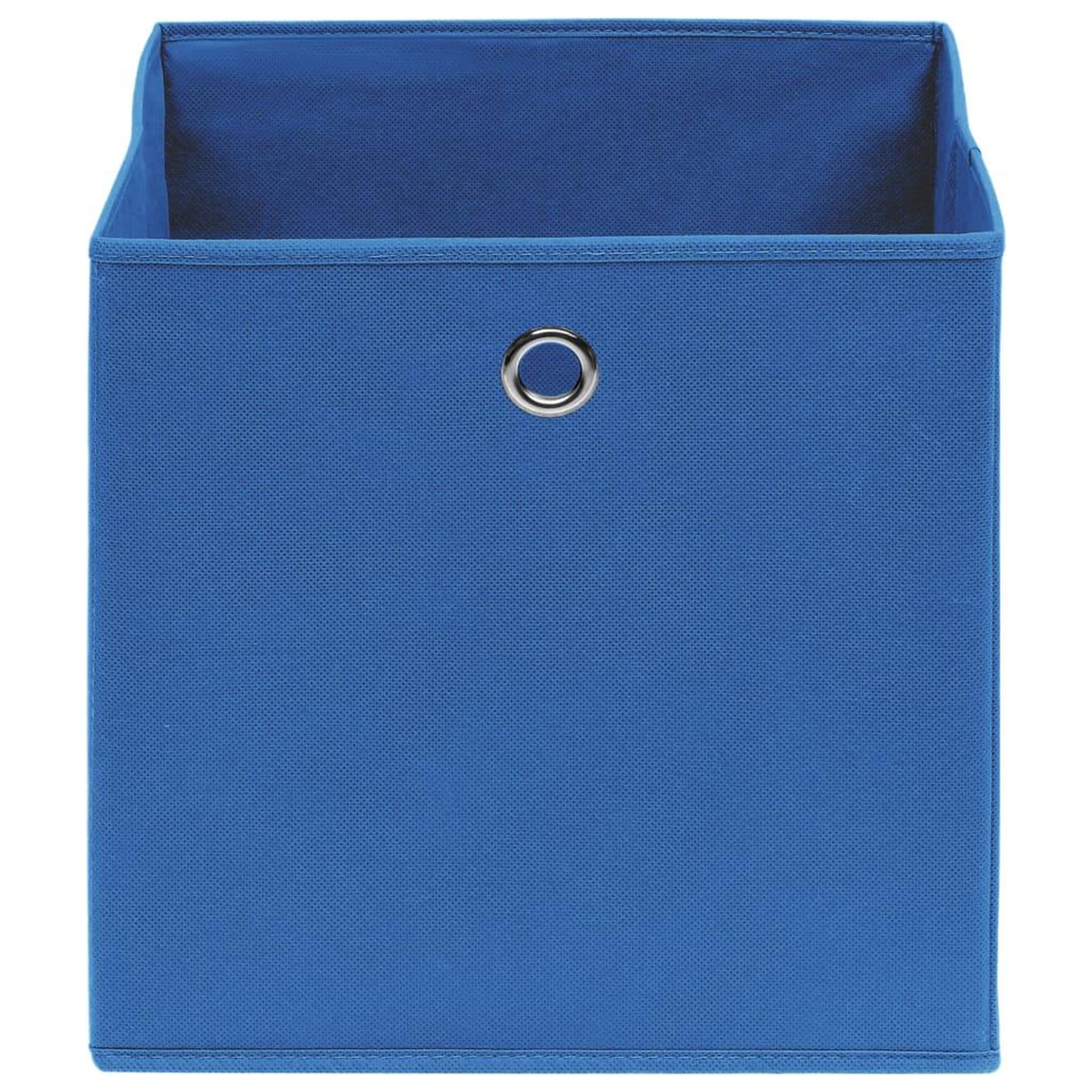 Voir la diapositive 3 : VIDAXL Boîtes de rangement 10 pcs Tissu intisse 28x28x28 cm Bleu