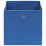 Voir la diapositive 3 : VIDAXL Boîtes de rangement 10 pcs Tissu intisse 28x28x28 cm Bleu