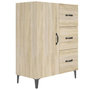 Voir la diapositive 2 : VIDAXL Buffet chene sonoma 69,5x34x90 cm bois d'ingenierie