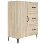 Voir la diapositive 2 : VIDAXL Buffet chene sonoma 69,5x34x90 cm bois d'ingenierie