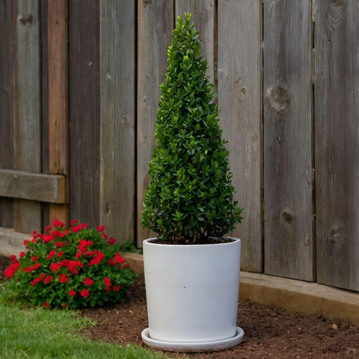 PLANT IN A BOX Houx crenelé - Ilex crenata 'Jenny' - Hauteur 55-65cm - ⌀21cm