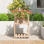 Voir la diapositive 3 : VIDAXL Jardiniere avec etagere 54x54x81 cm Bois massif de pin