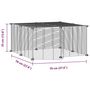 Voir la diapositive 4 : VIDAXL Cage animaux de compagnie a 12 panneaux et porte Noir 35x35 cm
