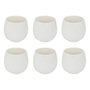 Voir la diapositive 1 : SECRET DE GOURMET Lot de 6 Tasses à Café en Porcelaine  Nora  9cl Blanc