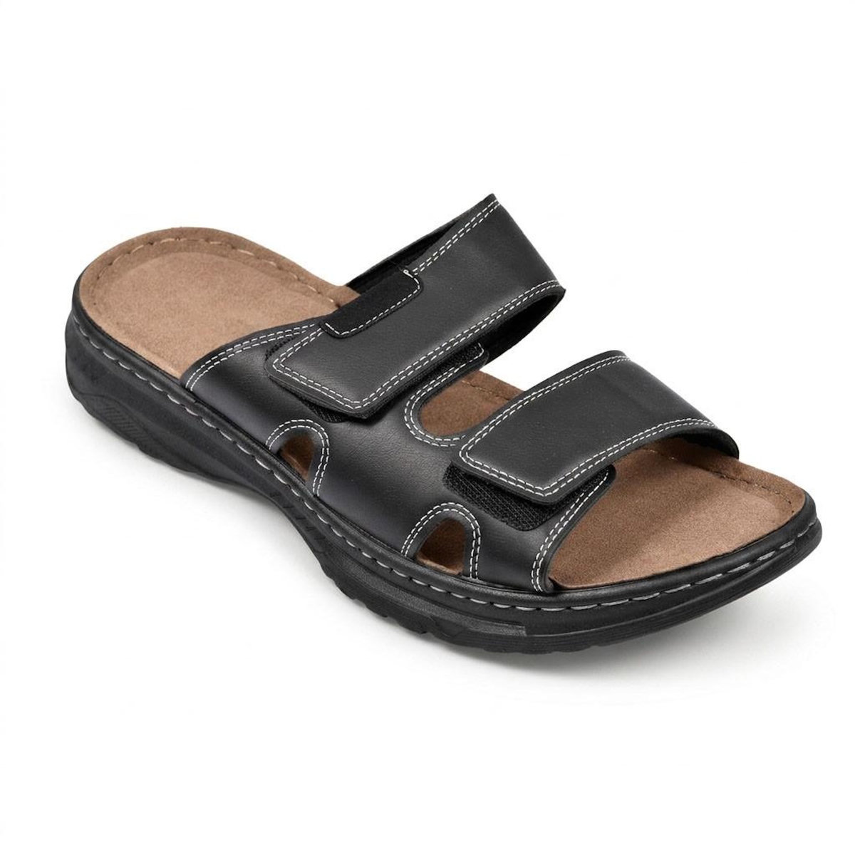OZABI OZABI Sandales Homme Confort Double Scratch Antidérapantes Été