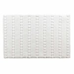 Paris Prix Tapis de Bain Jacquard  Cleonis  50x80cm Blanc