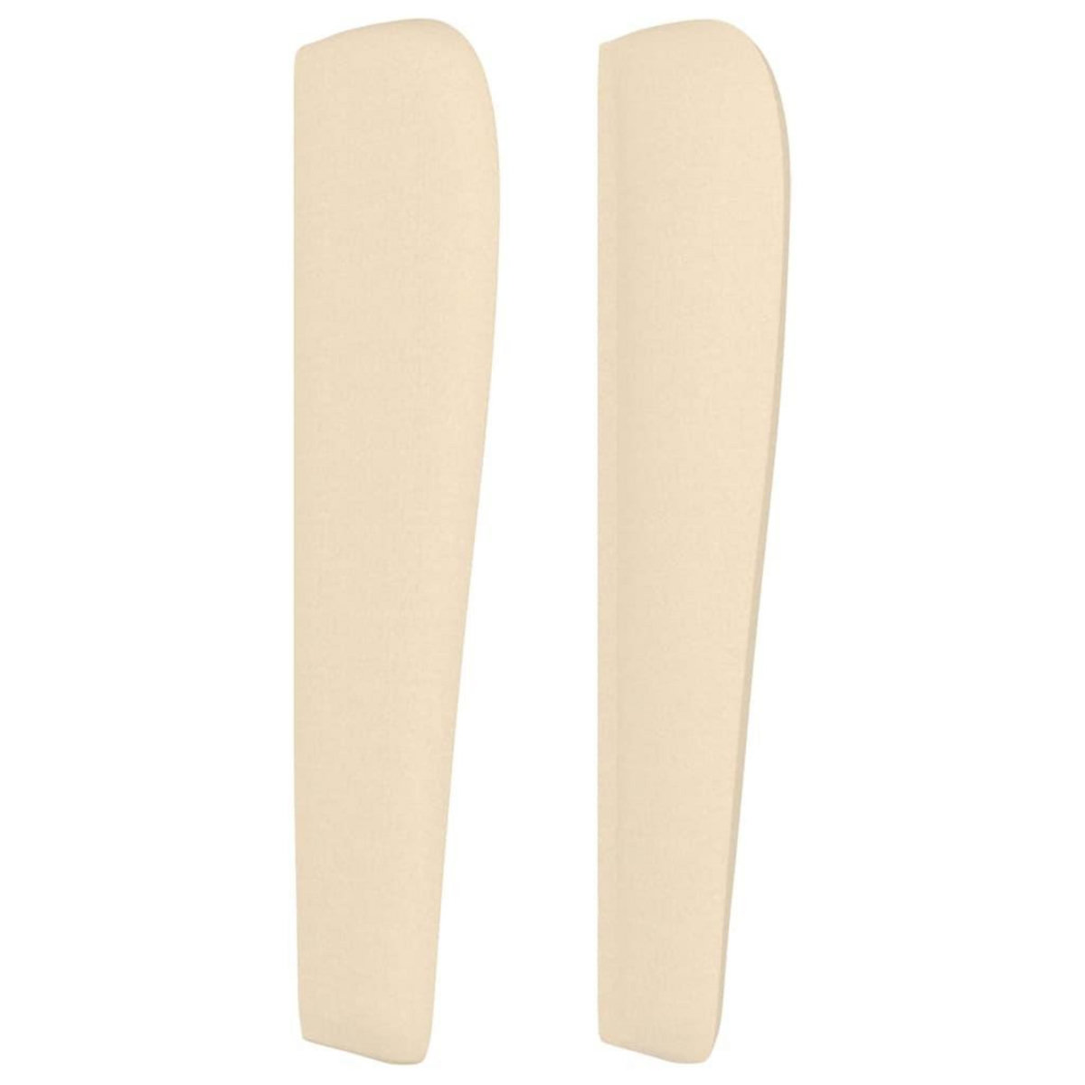 VIDAXL Tete de lit avec oreilles Creme 163x23x118/128 cm Tissu