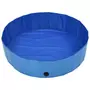 VIDAXL Piscine pliable pour chiens Bleu 120x30 cm PVC
