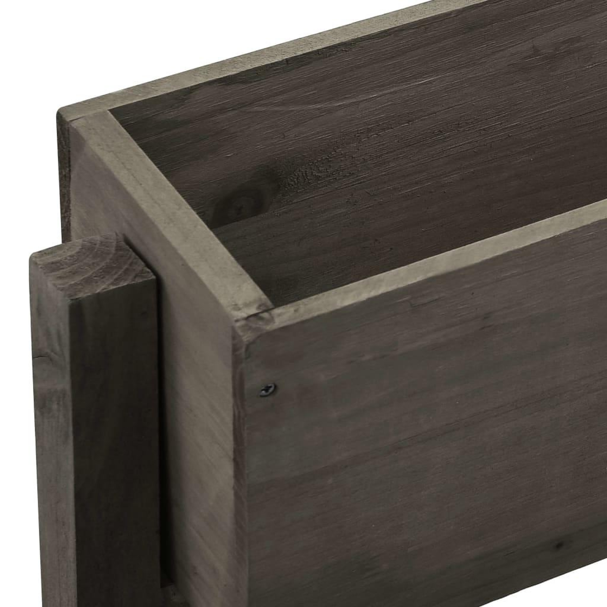 Voir la diapositive 4 : VIDAXL Jardiniere pliable de jardin Gris 60x14x75 cm Bois de sapin