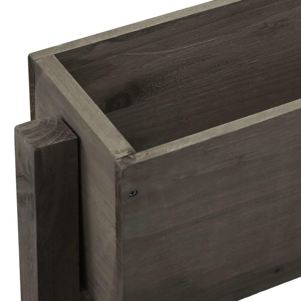 VIDAXL Jardiniere pliable de jardin Gris 60x14x75 cm Bois de sapin
