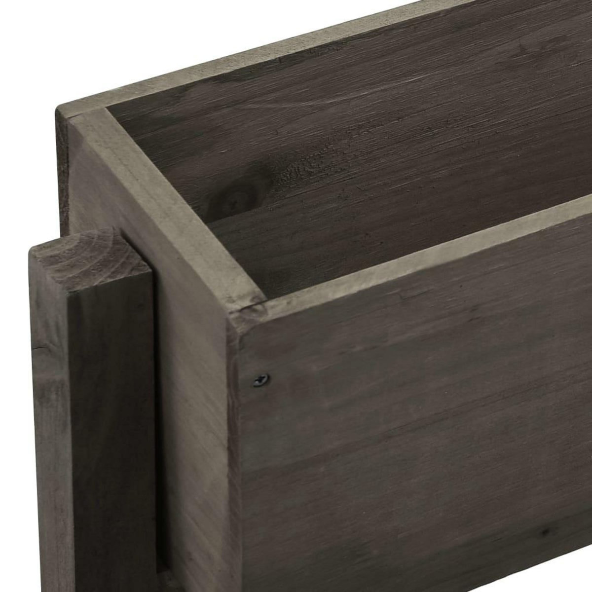 VIDAXL Jardiniere pliable de jardin Gris 60x14x75 cm Bois de sapin