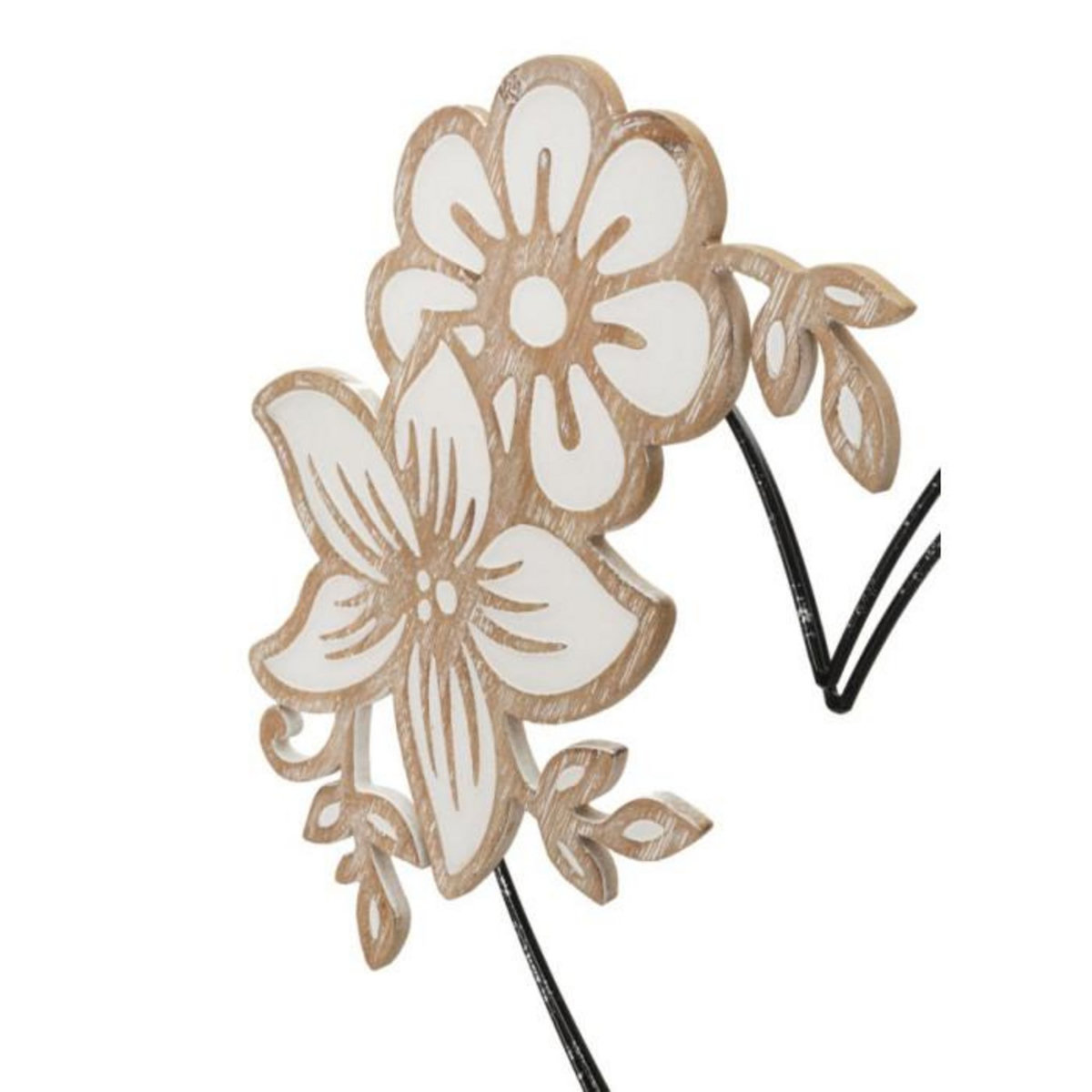 Paris Prix Décoration Murale en Métal  Cœur  50cm Noir & Naturel