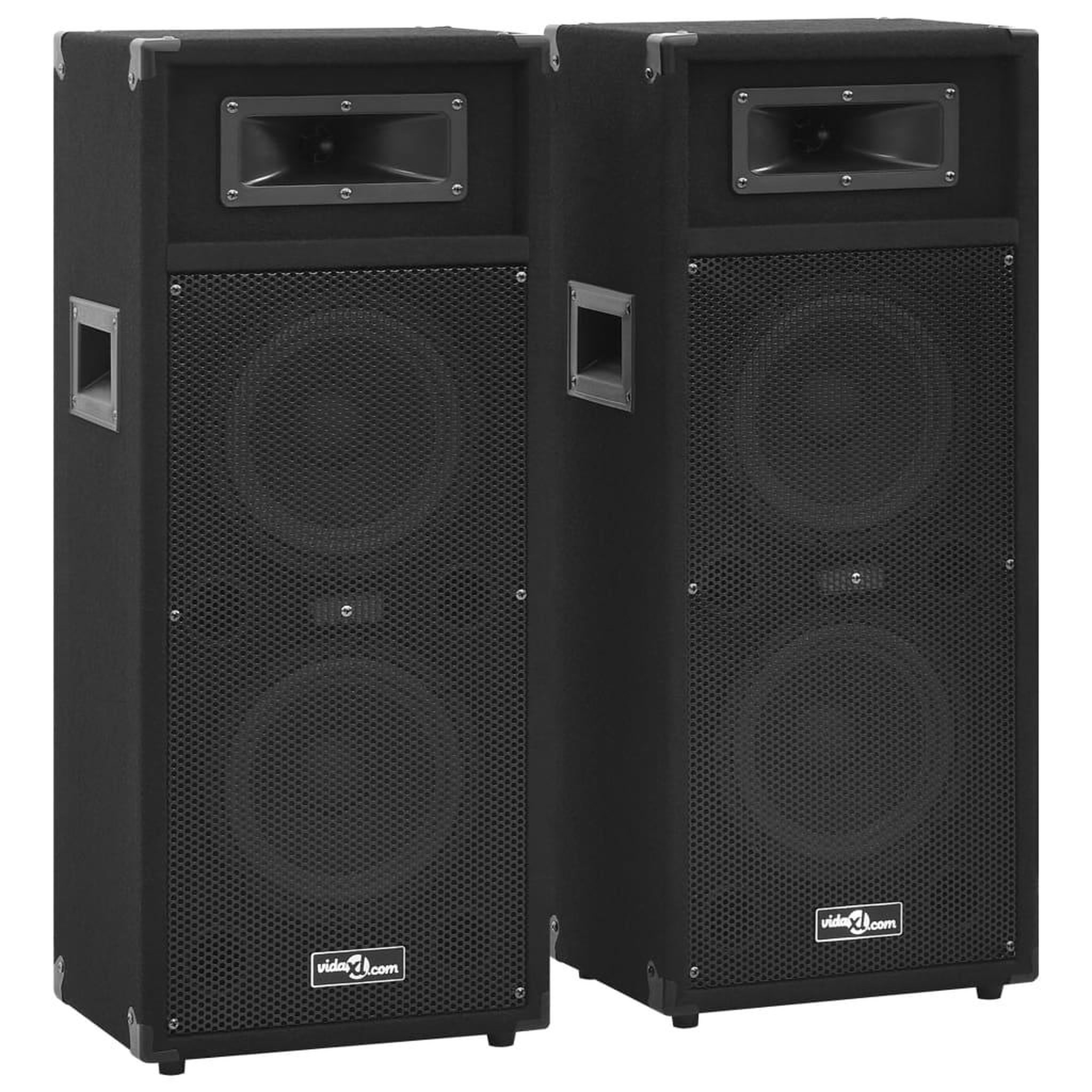 Voir la diapositive 2 : VIDAXL Haut-parleurs de scene passives professionnelles Hifi 2pcs noir