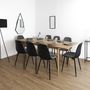 Voir la diapositive 3 : The Home Deco Factory Table extensible pour 6 à 8 personnes en bois Gaspard - Marron