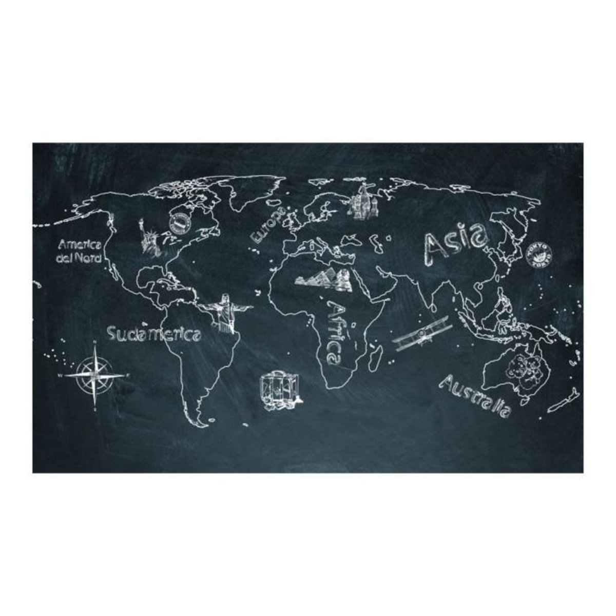 Paris Prix Papier Peint  Small Travel. Large Travel en Italien  270x450cm