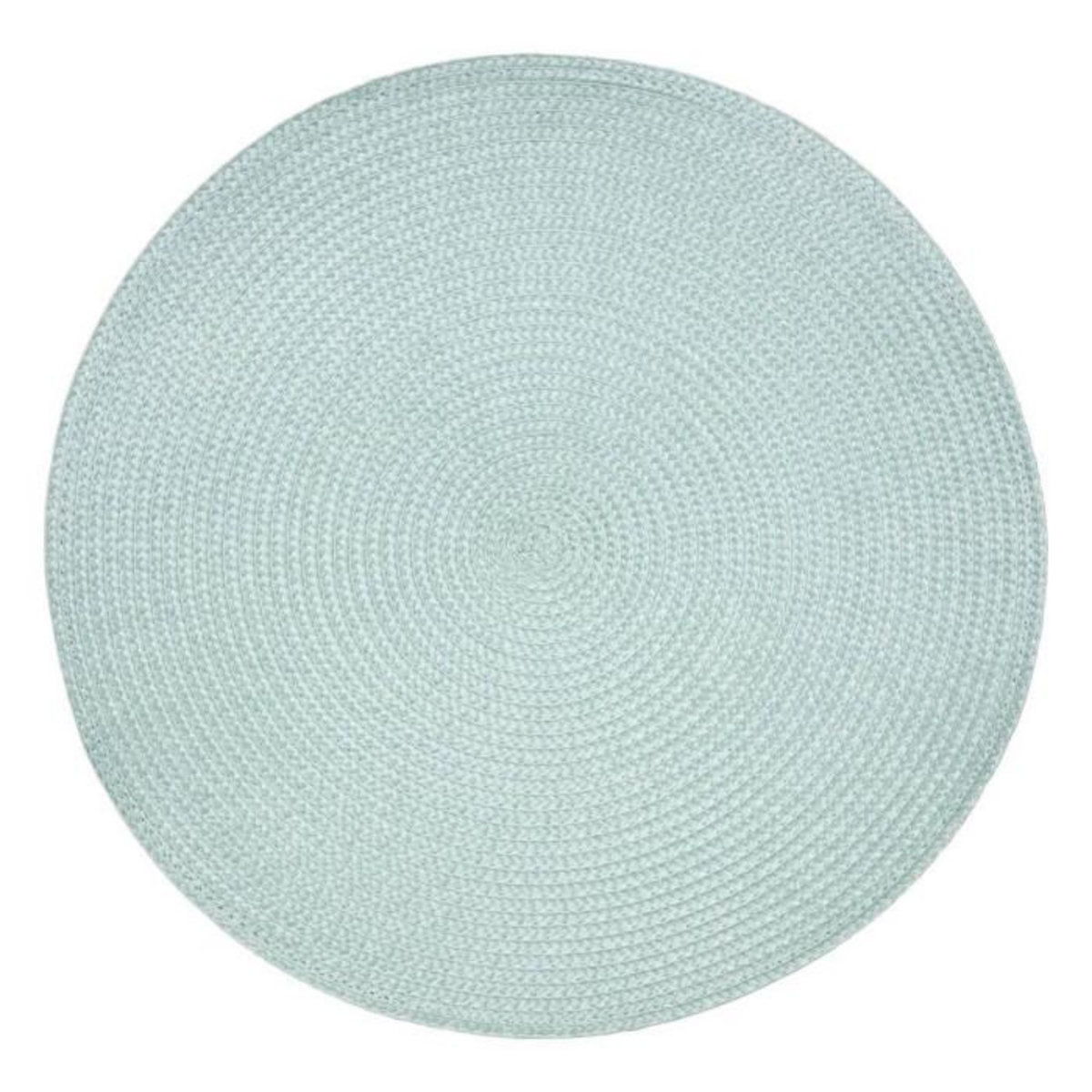 SECRET DE GOURMET Set de Table Rond  Tressé  38cm Vert Céladon