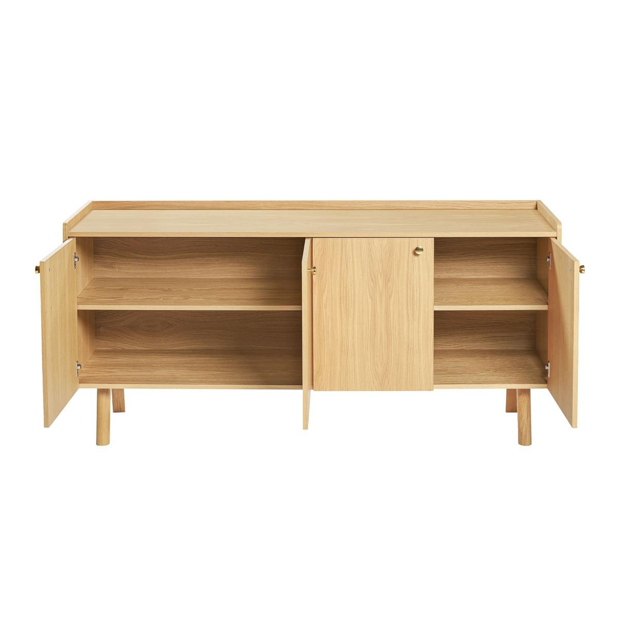 Voir la diapositive 4 : Paris Prix Buffet design 4 portes  nice  160cm chêne