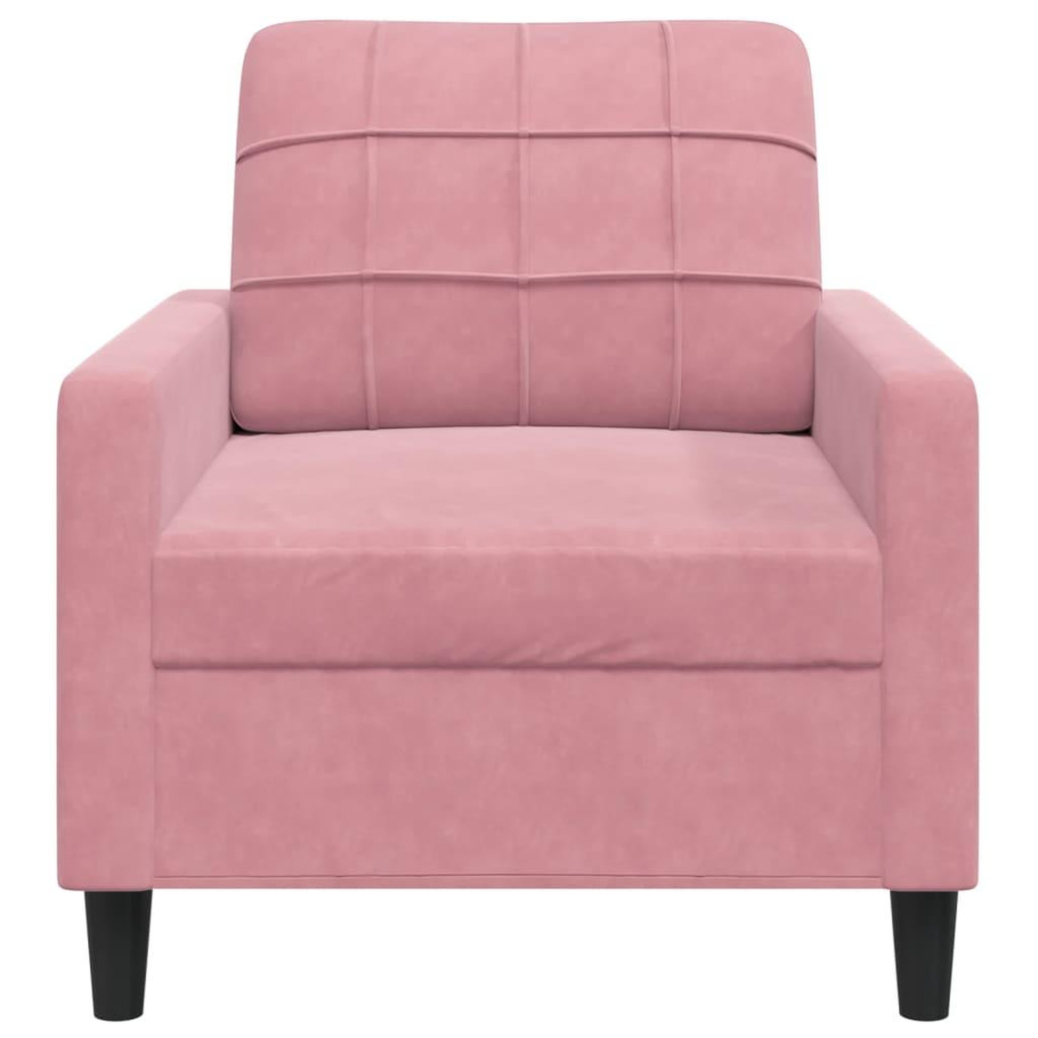 Voir la diapositive 4 : VIDAXL Fauteuil Rose 60 cm Velours
