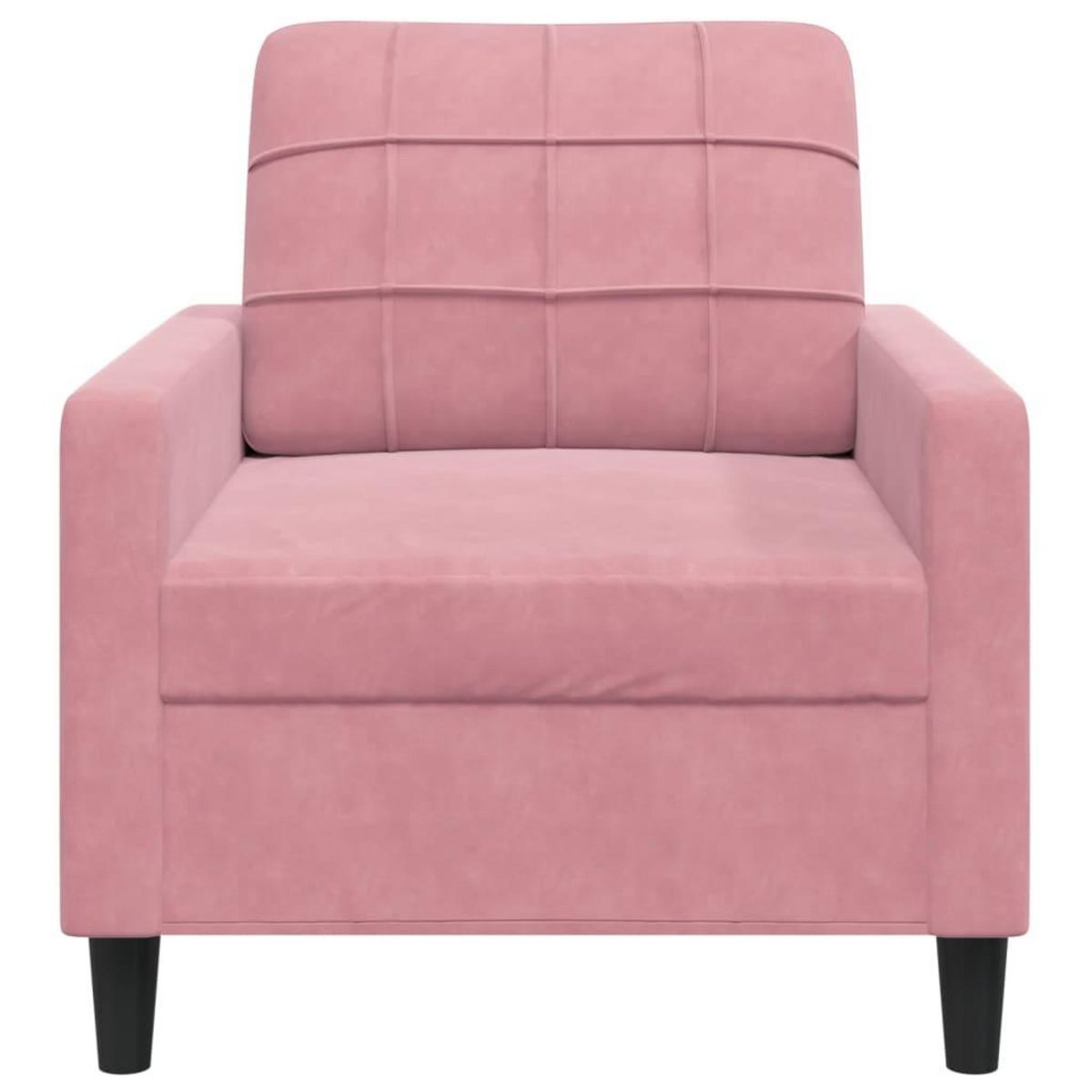 VIDAXL Fauteuil Rose 60 cm Velours